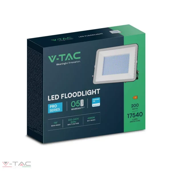200W LED reflektor Samsung chip fekete 4000K - 10027