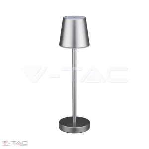 3W szürke LED asztali lámpa 4000mA 3000K - 10187