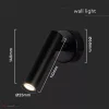 2W LED fali spotlámpa 3000K fekete - 10290 - Image 2