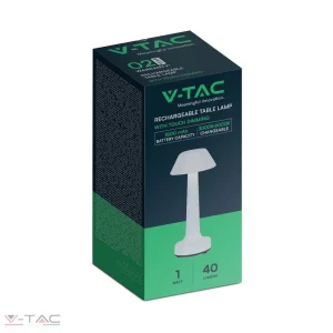 1W LED asztali lámpa (D100*230) 3IN1 fehér - 10569