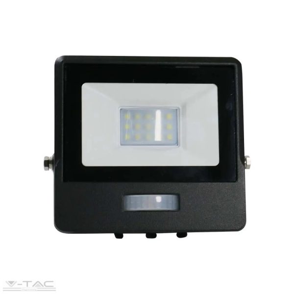 10W Mozgásérzékelős LED reflektor beépített kötődobozzal IP65 4000K - PRO20257