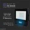 20W Mozgásérzékelős LED reflektor Samsung chip IP65 4000K - PRO20260 - Image 4