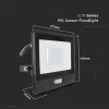 30W Mozgásérzékelős LED reflektor Samsung chip IP65 3000K - 20262 - Image 6