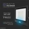 50W Mozgásérzékelős LED reflektor Samsung chip IP65 3000K - PRO20289 - Image 2