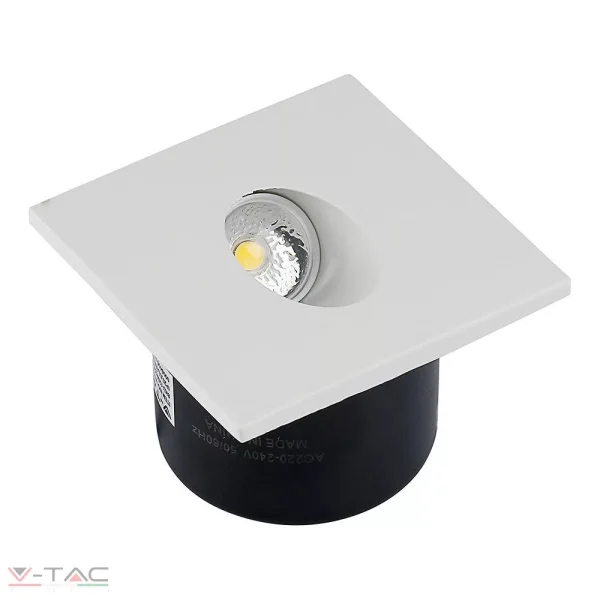 3W LED szögletes lépcsővilágítás 3000K - 211209