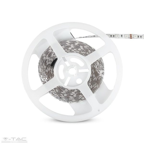 7W LED szalag 5050 - 60 LED/m RGB IP20 - 212120 (5 méter)