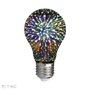 3W 3D Mágikus Retro LED izzó A60 E27 3000K - 212704