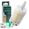 7W LED izzó - R7S 78mm, 3000K - 212713 - Image 2