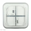 40W LED dimmelhető design csillár szögletes fehér - 213971 - Image 4