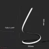 20W LED asztali design lámpa fekete 3000K - 2140311 - Image 4