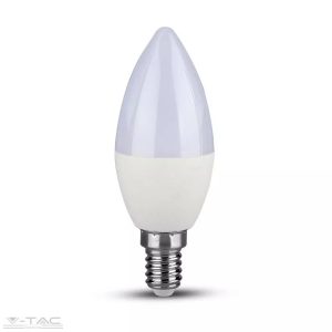4,5W LED izzó gyertya E14 Hideg fehér - 2142411