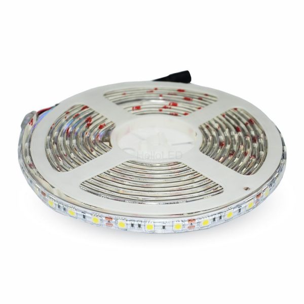 LED szalag 5050 - 30 LED 6400K IP65 - 2144