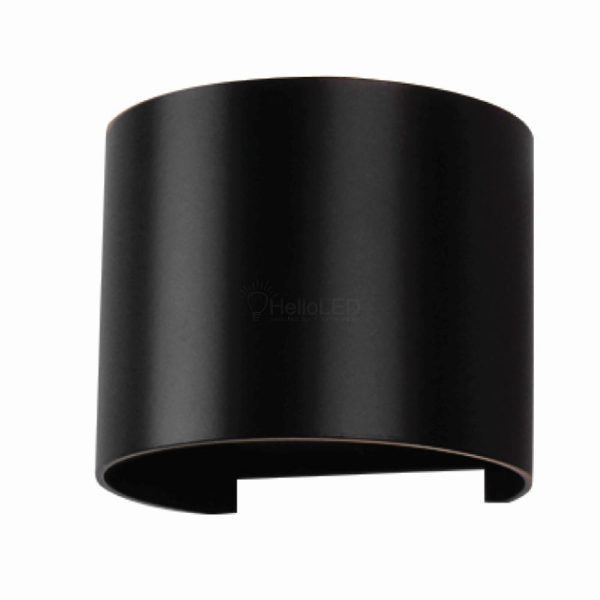 5W Fekete rejtett fali lámpa IP65 4000K - 217090