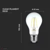 4W LED izzó Filament E27 A60 6500K - 217120 - Image 2