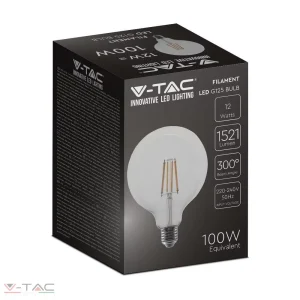 12,5W Retro LED izzó E27 G125 3000K - 217453