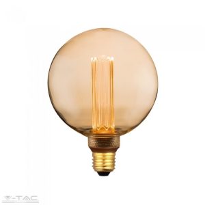 4W Vintage Retro LED izzó borostyán burkolat G125 E27 1800K - 217475