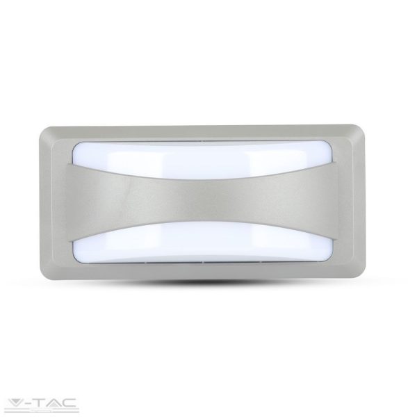 12W LED fali lámpa szürke 6500K IP65 - 218247