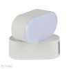 5W LED ovális fali lámpatest fehér 3000K IP65 - 218286 - Image 2