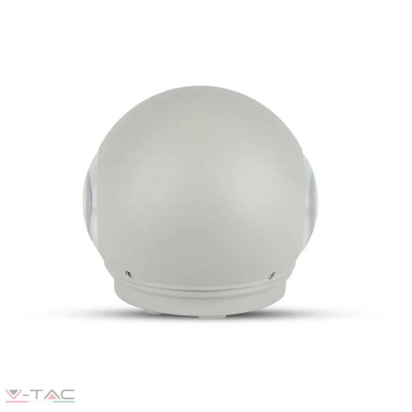 4W LED design gömb fali lámpa szürke IP65 3000K - 218305