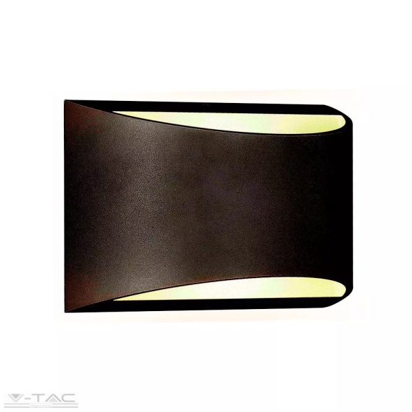 9W LED fel-le világító fali lámpa fekete 4000K IP54 - 218684