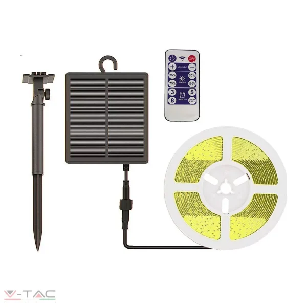 Napelemes LED szalag szett SMD2835 - 60 LED/m 4000K IP67 - 23045