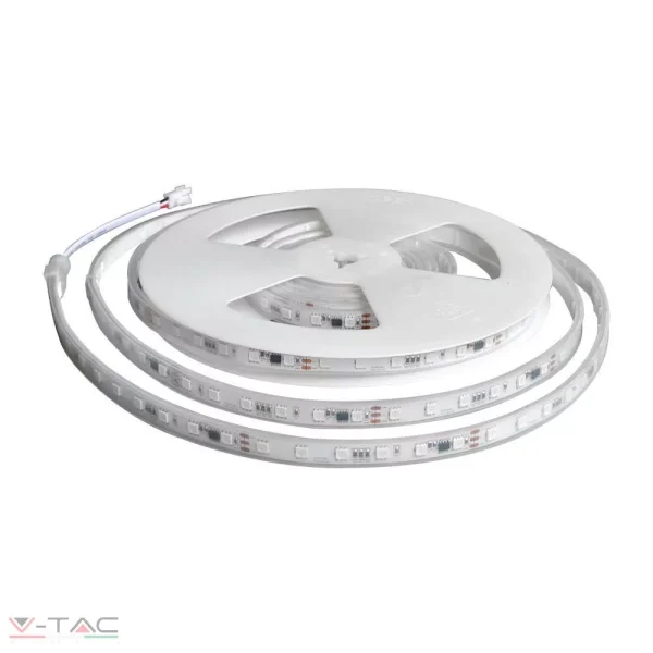 13W LED szalag szett 24V 5050 - 60 LED/m mágikus RGB IP65 - 23146 (5 méter)