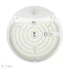 15W LED PIR mozgásérzékelős lámpa SAMSUNG Chip 3IN1 fehér IP44 - 23420 - Image 2