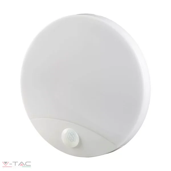 15W LED PIR mozgásérzékelős lámpa SAMSUNG Chip 3IN1 fehér IP44 - 23420