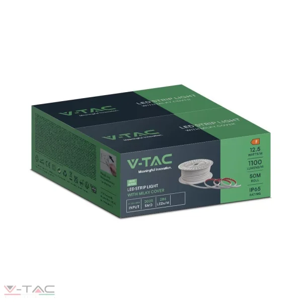12W LED COB szalag 2025 286 LED/m 3000K 220V (50 méter) - 23721