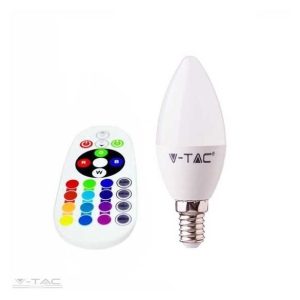 3,5W LED izzó E14 Gyertya RGB DW 4000K - 2770