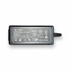 LED tápegység - 30W 12V 2,5A Műanyag IP44 - 3238