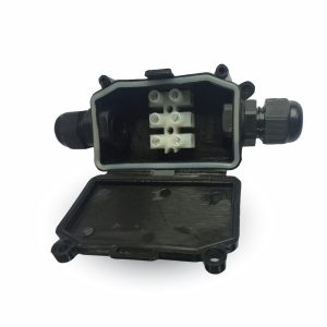 Led reflektorhoz vízhatlan kötődoboz fekete - 3578