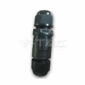 Led reflektorhoz vízhatlan kötődoboz fekete - 3621