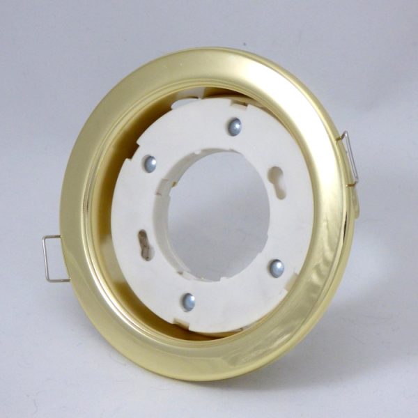 GX53 beépítőkeret foglalattal arany - 3676