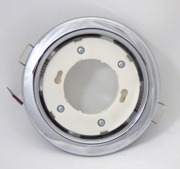 GX53 beépítőkeret foglalattal króm - 3677