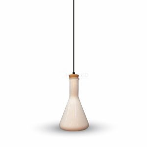 Modern fehér üveg csillár - 3758