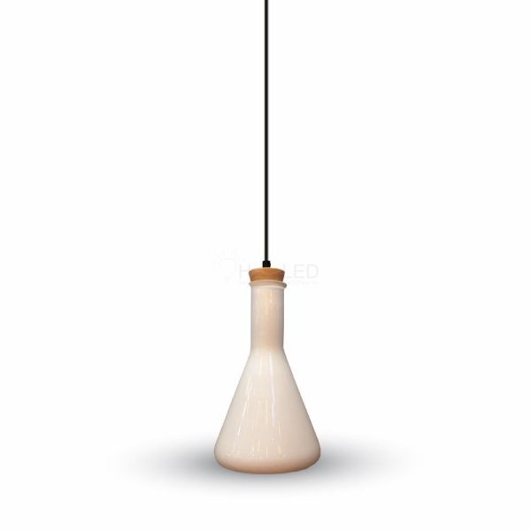 Modern fehér üveg csillár - 3758