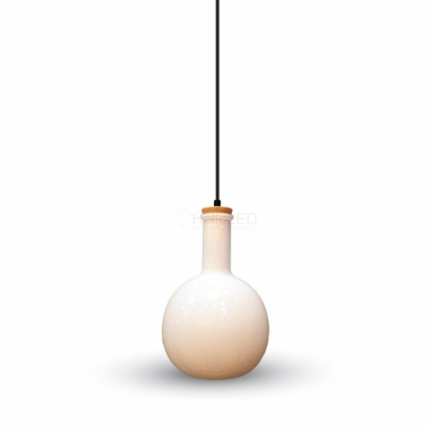 Modern fehér üveg csillár - 3759