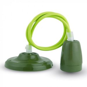 Porcelán függeszték - 3805 (zöld)