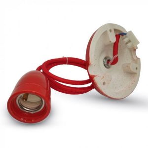 Porcelán függeszték - 3807 (piros)