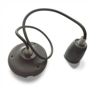 Porcelán függeszték - 3808 (szürke)
