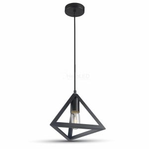 Geometric háromszög csillár fekete - 3832
