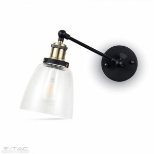 Üveg fali lámpa E27 foglalattal - 3861
