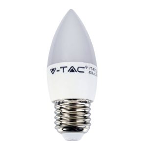 LED izzó - 5.5W E27 gyertya 6400K Természetes fehér - 43441
