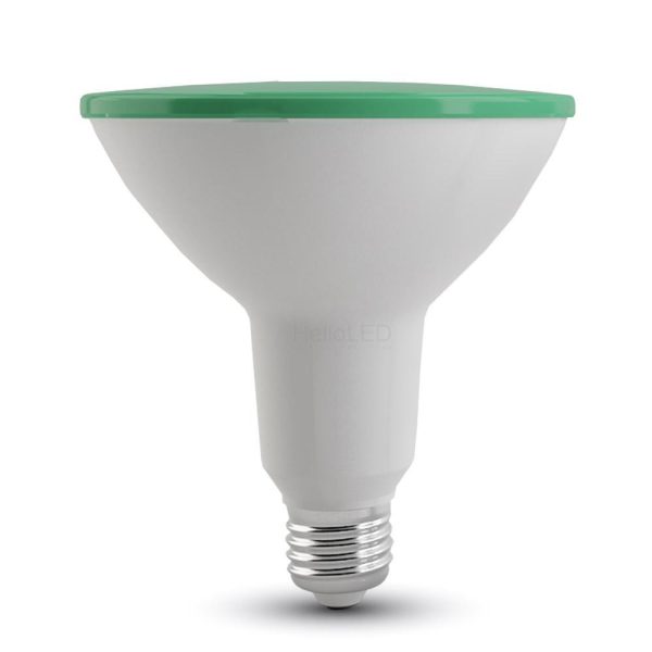 LED izzó - 15W PAR38 E27 IP65 30° Zöld - 4418