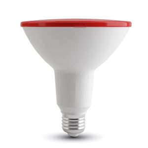 LED izzó - 15W PAR38 E27 IP65 30° Piros - 4419