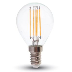 Retro LED izzó - 4W Filament E14 P45 Hideg fehér 4426