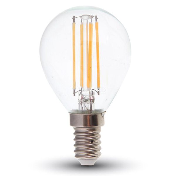 Retro LED izzó - 4W Filament E14 P45 Hideg fehér 4426