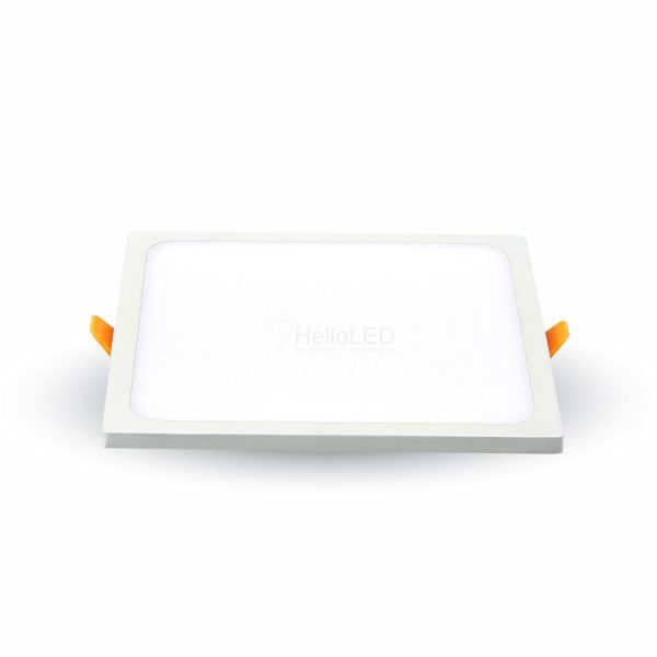 15W LED Beépíthető slim panel- négyzet alakú 4000K - 4947