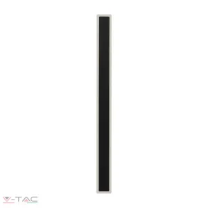 17W LED fekete fali lámpa 3000K IP65 - 6830